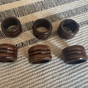 Wood napkin rings